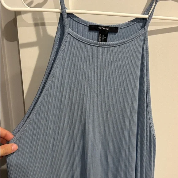 Forever 21 Ribbed Blue Dress - Picture 3 of 3